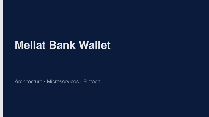 Mellat Bank Wallet