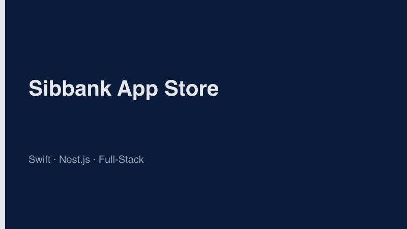Sibbank App Store